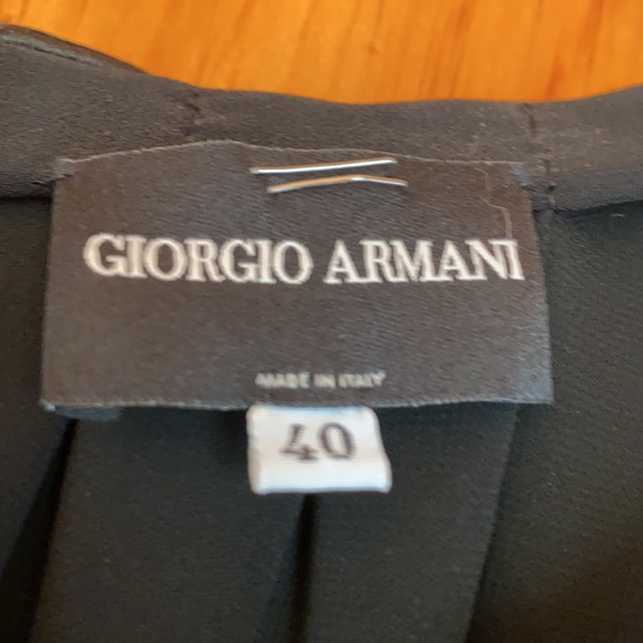 Black long sleeve Giorgio Armani dress. Size 4 US - Picture 2 of 3